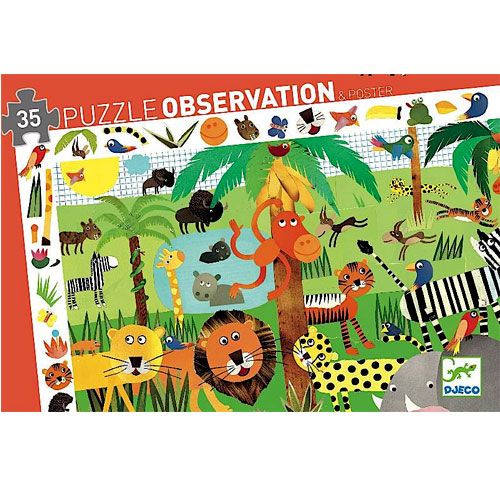 djeco puzzel observation jungle (35st) | DJ07590 | 0