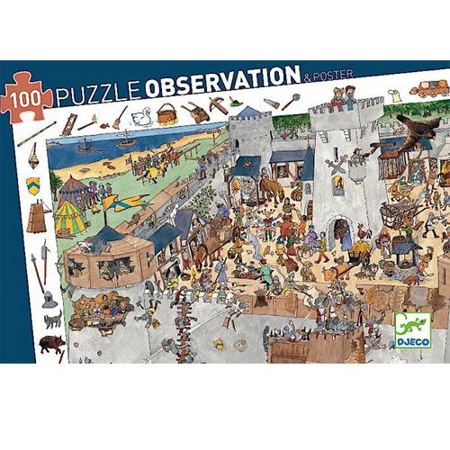 djeco puzzel observation kasteel (100st) | DJ07503 | 0