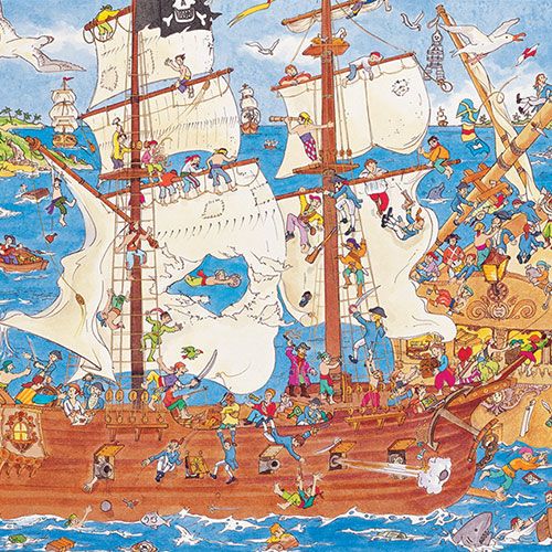 djeco puzzel observation piraten (100st) | DJ07506 | 1