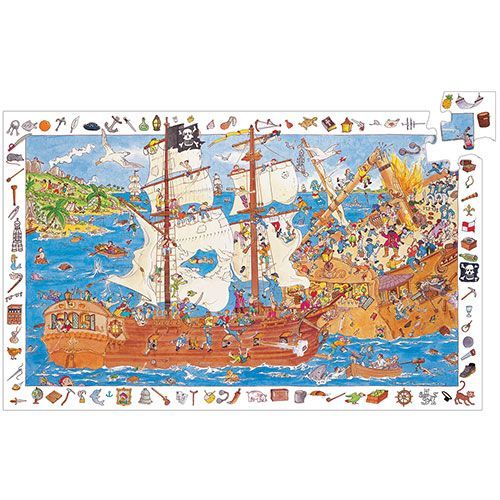 djeco puzzel observation piraten (100st) | DJ07506 | 2
