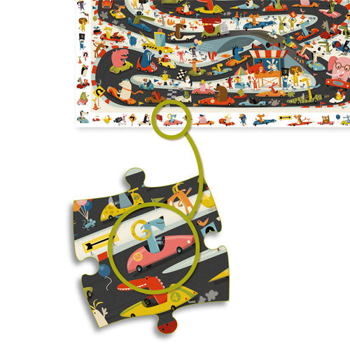 djeco puzzel observation racebaan - 54st | DJ07564 | 3