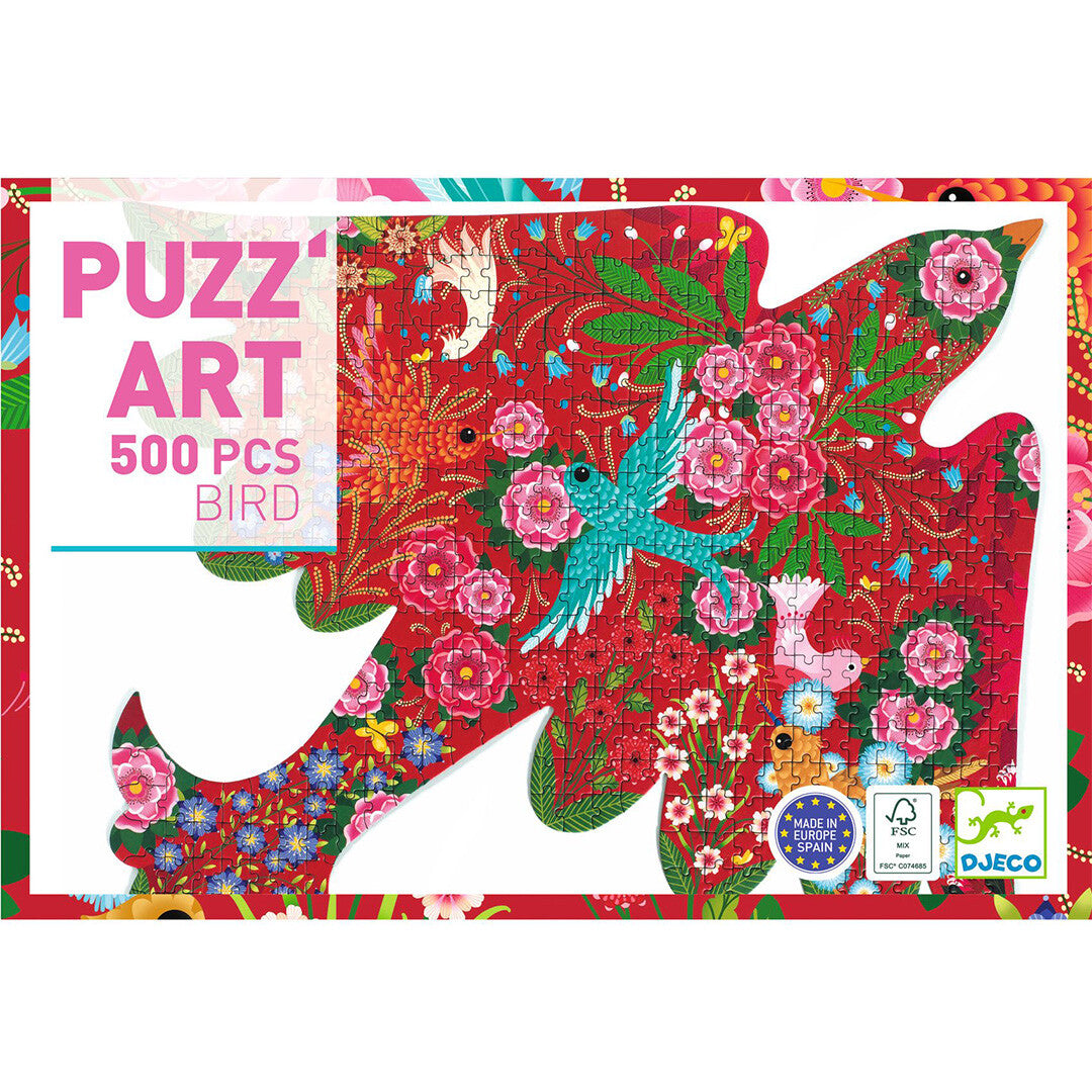 djeco puzzel puzz'art vogel - 500st | DJ07668 | 1