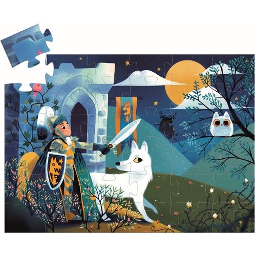 djeco puzzel ridder bij volle maan - 36st | DJ07237 | 0