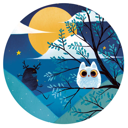 djeco puzzel ridder bij volle maan - 36st | DJ07237 | 2