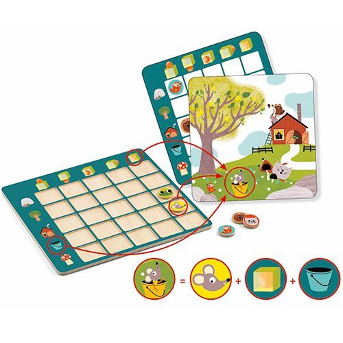 djeco puzzel voorzetsels eduludo - topologix | DJ08354 | 3