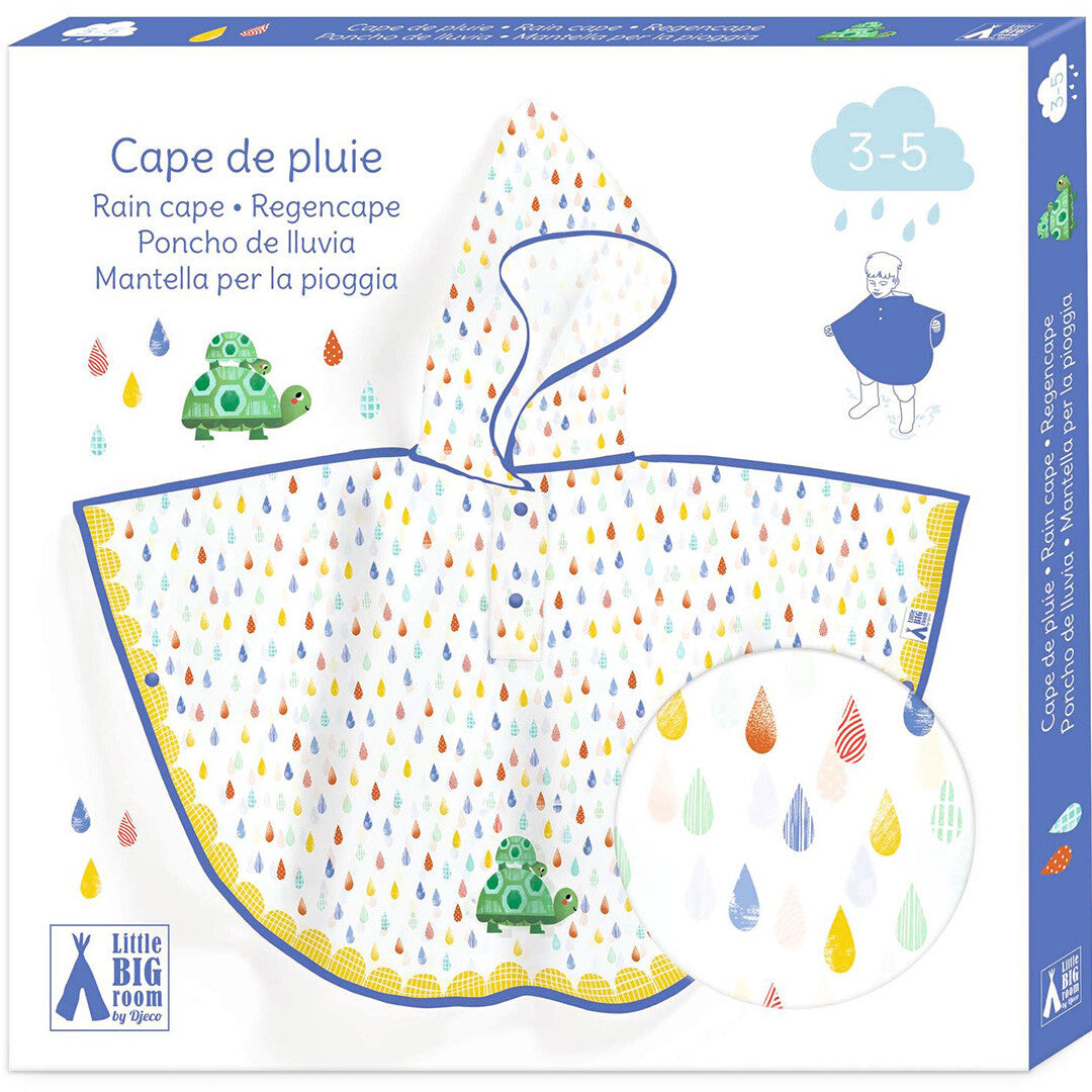 djeco regencape schildpad - 3-5 jaar | DD04673 | 1