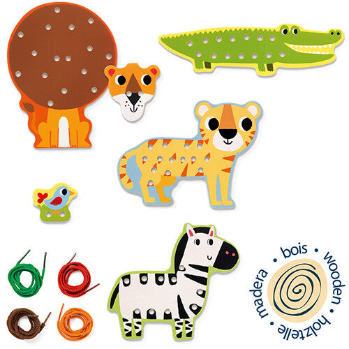 djeco rijgkaarten lassanimo  | DJ01683 | 2