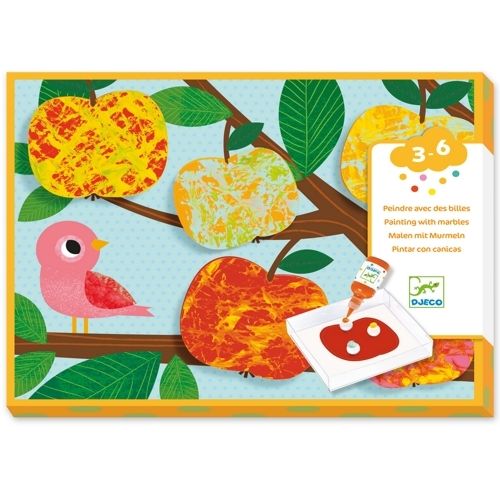 djeco schilderen met knikkers - natuur | DJ09685 | 0