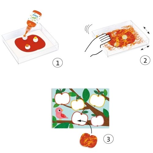 djeco schilderen met knikkers - natuur | DJ09685 | 1