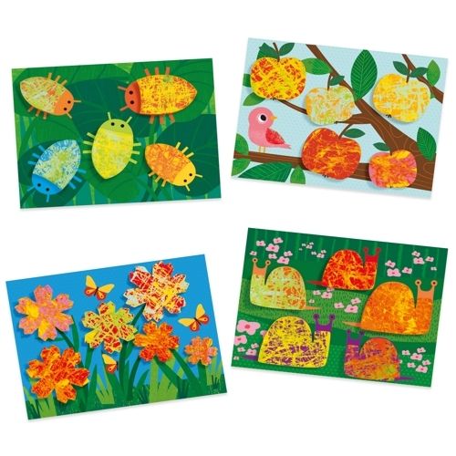 djeco schilderen met knikkers - natuur | DJ09685 | 2