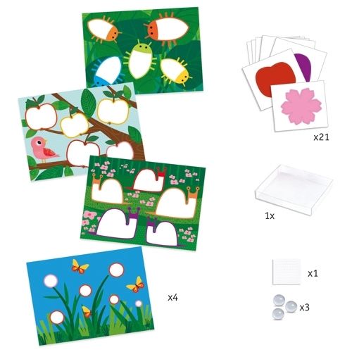 djeco schilderen met knikkers - natuur | DJ09685 | 3