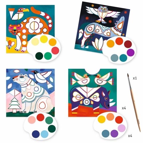 djeco schilderen op kleur - dierenrijk | DJ09658 | 1