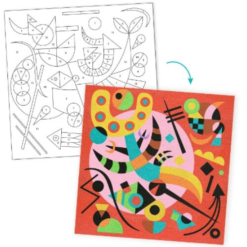 djeco schilderen op nummer abstract - kandinsky | DJ09382 | 2