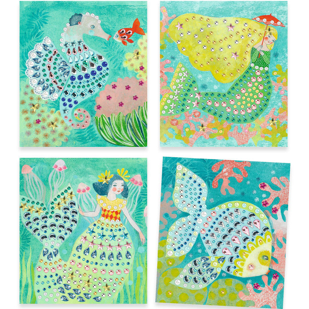 djeco schilderijen mini-diamanten watery waves | DJ09433 | 2