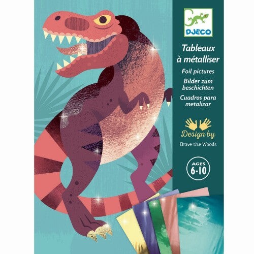 djeco schilderijtjes metalliseren dinosaurussen | DJ09518 | 0
