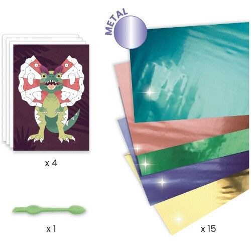 djeco schilderijtjes metalliseren dinosaurussen | DJ09518 | 2