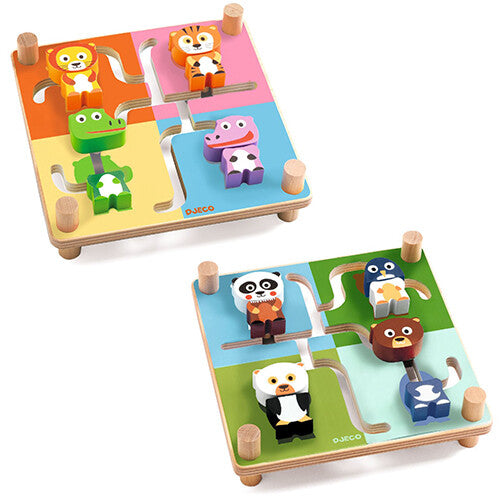 djeco schuifpuzzel dieren | DJ01611 | 0