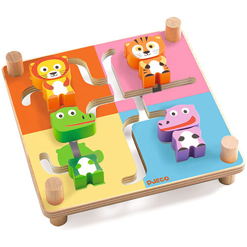 djeco schuifpuzzel dieren | DJ01611 | 1
