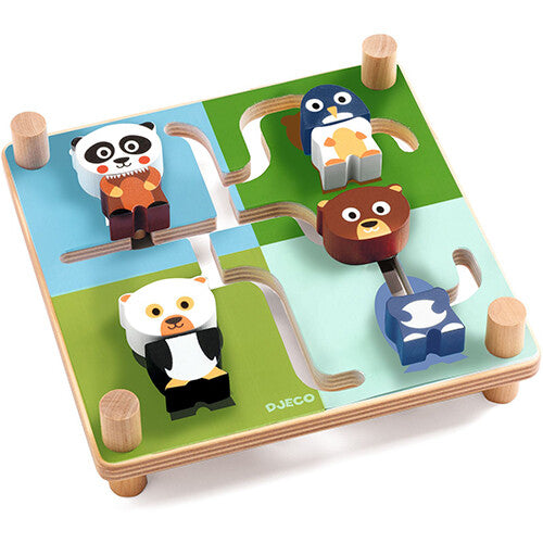 djeco schuifpuzzel dieren | DJ01611 | 2
