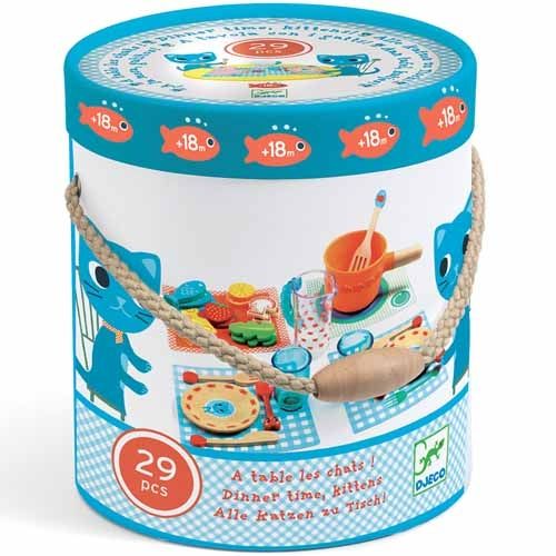 djeco speelservies aan tafel katjes (29st) | DJ06547 | 1