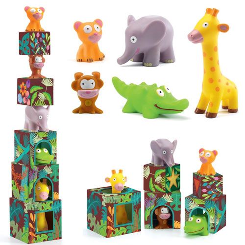 djeco stapelblokken jungledieren | DJ09101 | 0