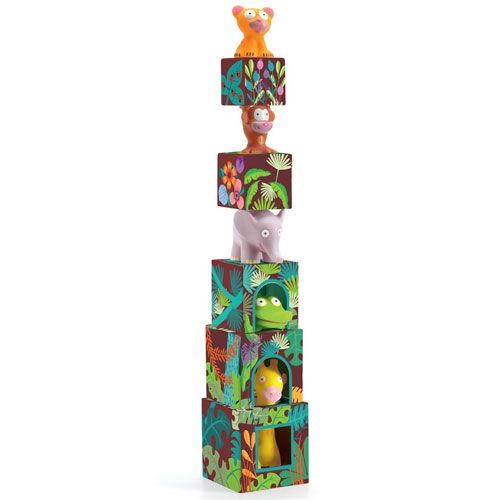 djeco stapelblokken jungledieren | DJ09101 | 3