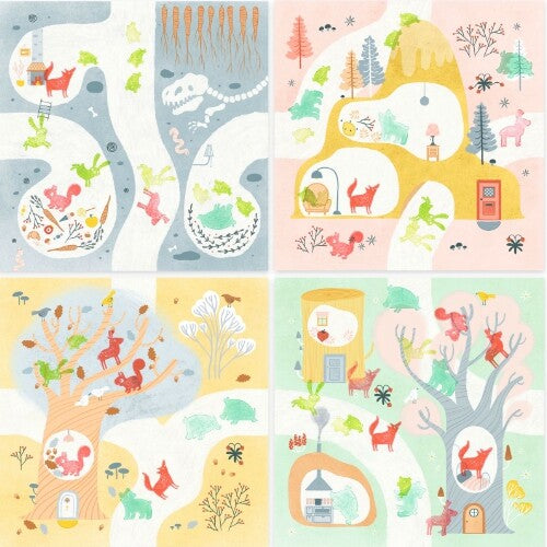 djeco stempels en stempelkaarten bosdieren | DJ09953 | 3