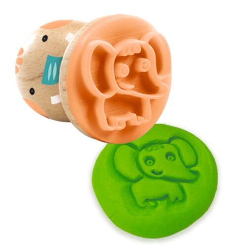 djeco stempels voor boetseerklei - myplastistamps - 3st | DJ09034 | 2