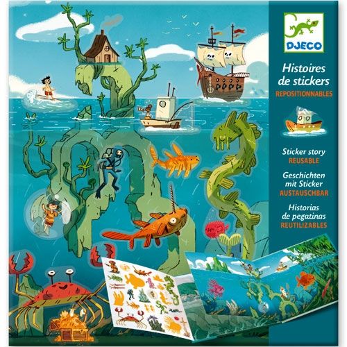 djeco stickerboek in de zee | DJ08953 | 0
