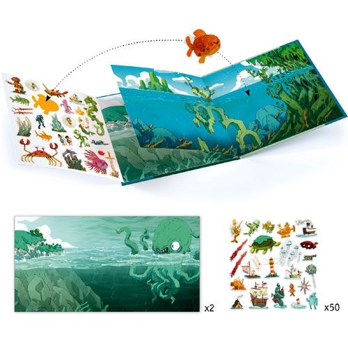 djeco stickerboek in de zee | DJ08953 | 1