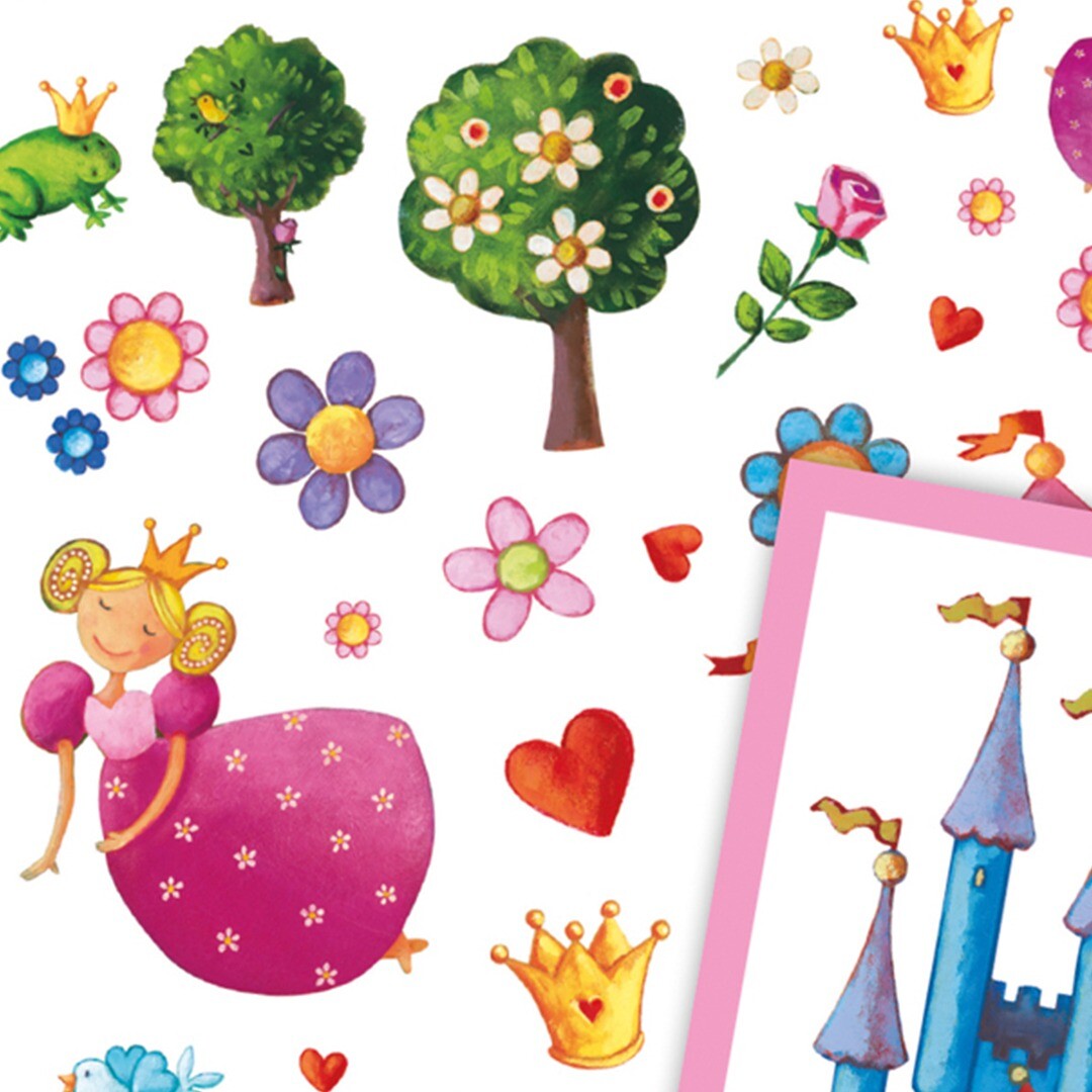 djeco stickers prinsessen - 160st | DJ08830 | 2