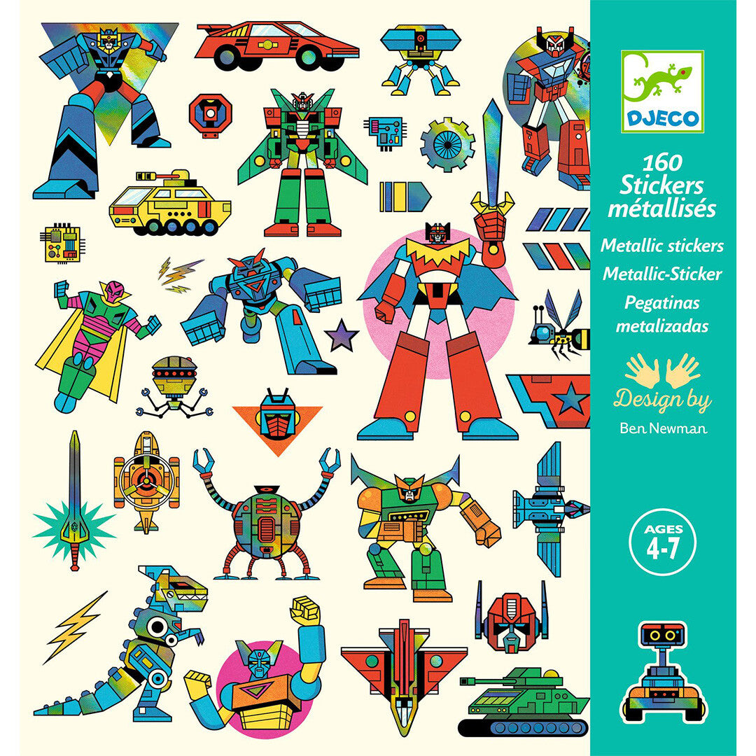 djeco stickers robot - 160st | DJ09276 | 0