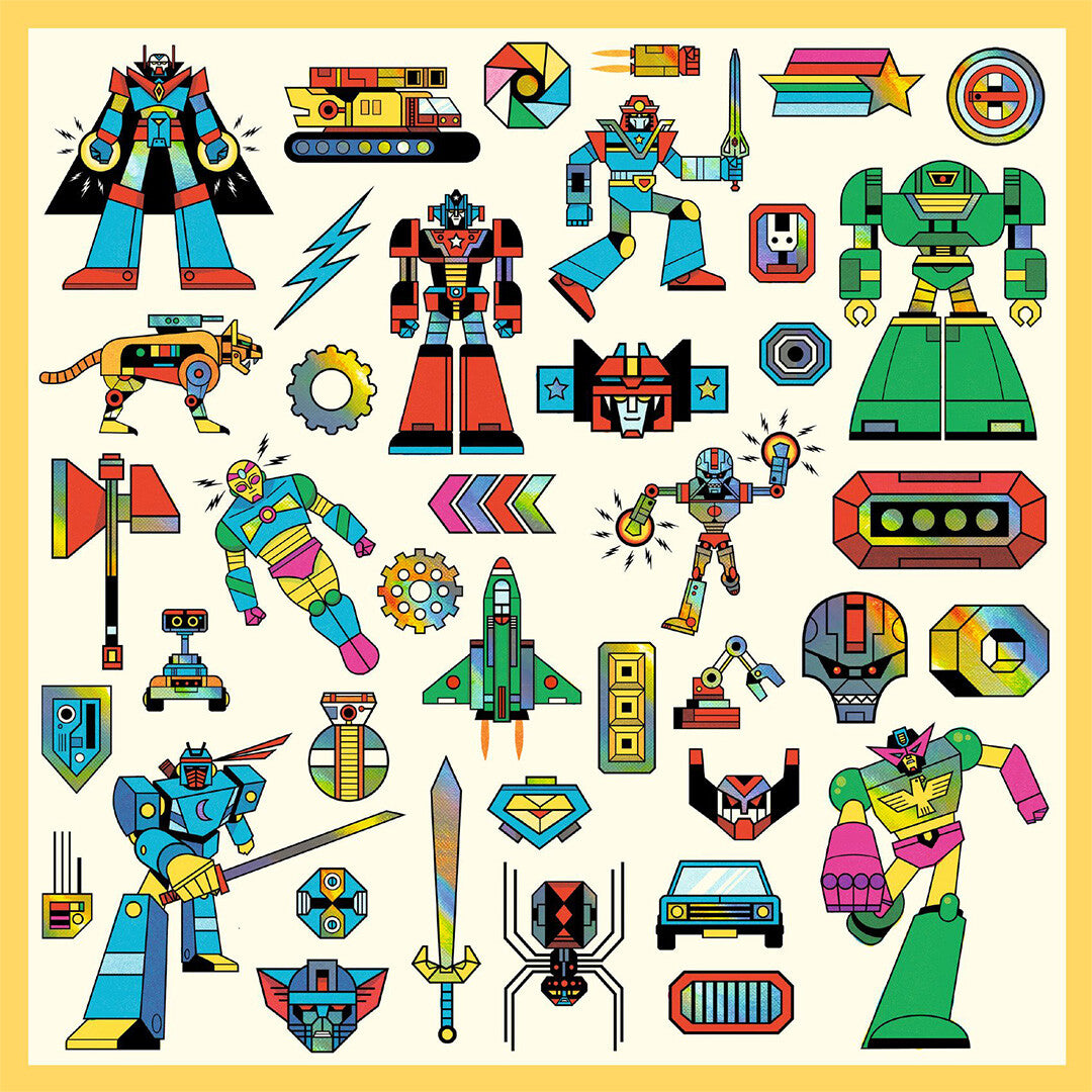 djeco stickers robot - 160st | DJ09276 | 2