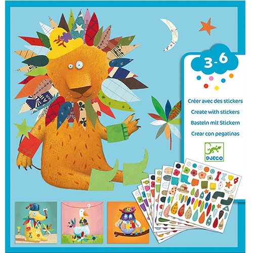 djeco stickerset dieren versieren | DJ08932 | 0
