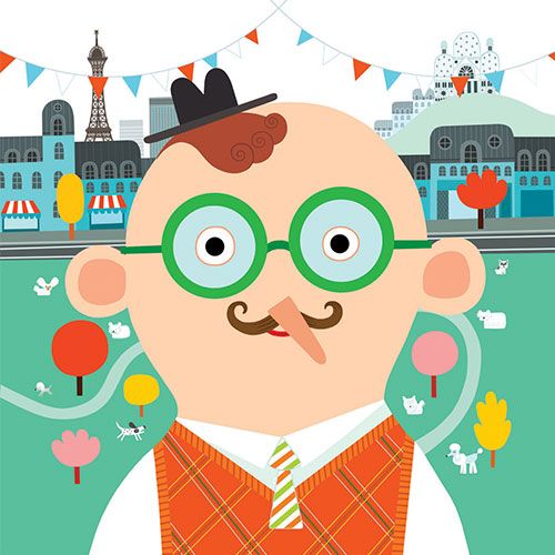 djeco stickerset grappige gezichten | DJ08934 | 4