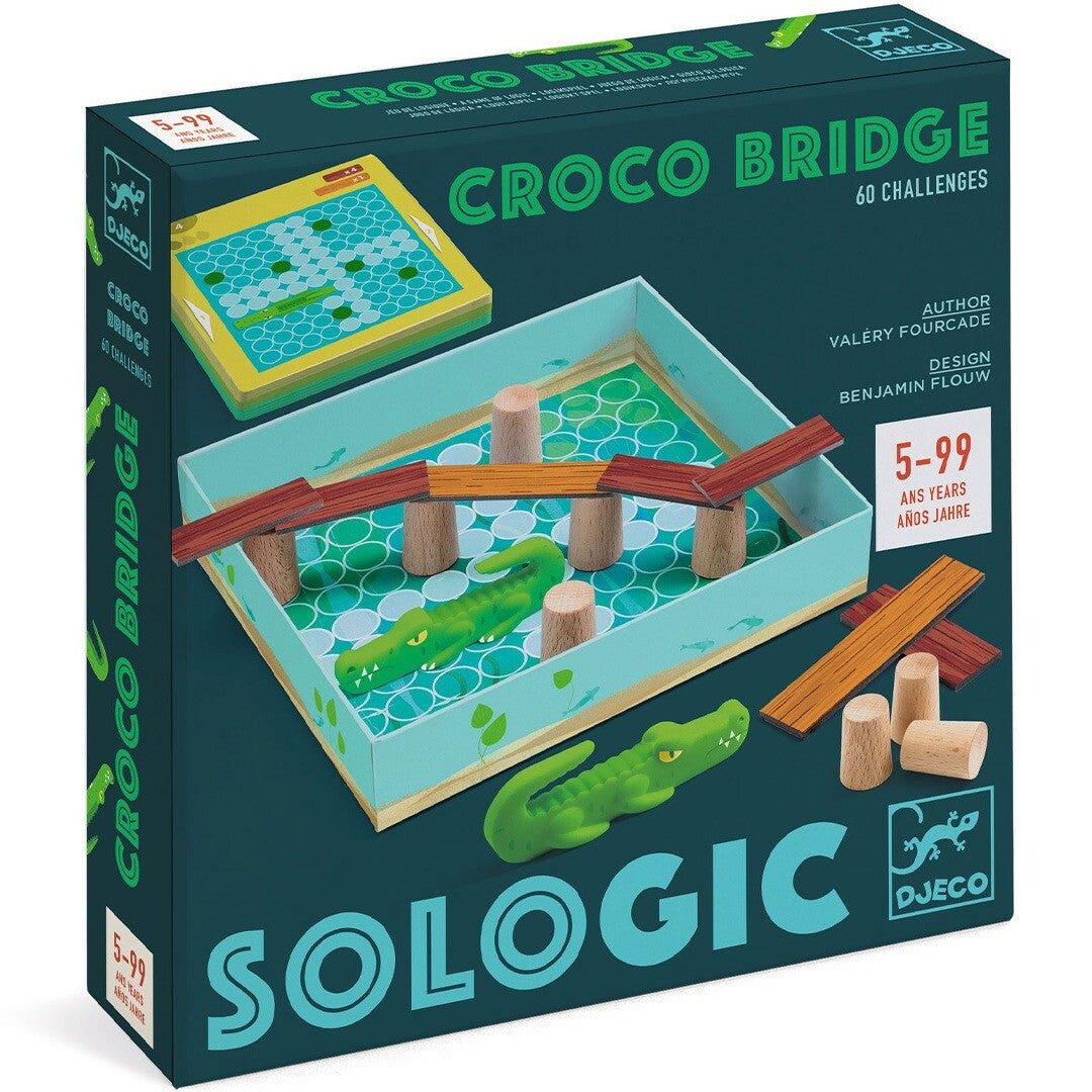 djeco strategiespel sologic - croco bridge | DJ00816 | 0