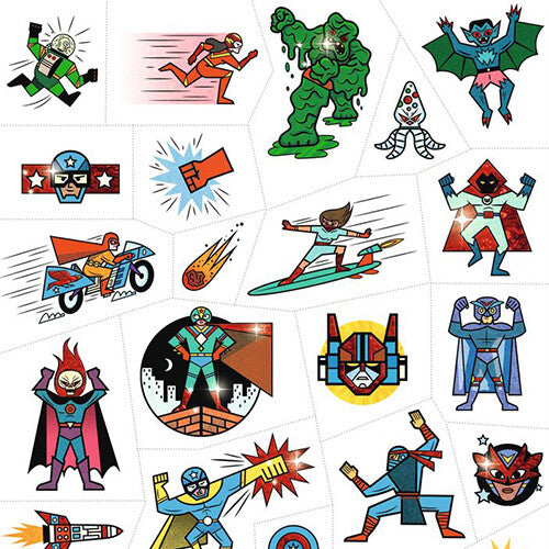 djeco tattoos superhelden en schurken | DJ09614 | 3