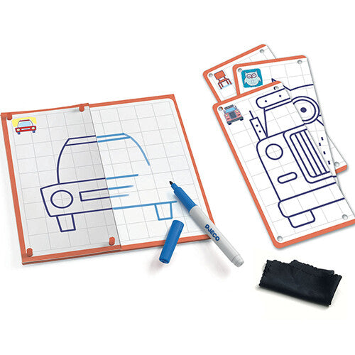 djeco tekenkaarten step by step symmetrie  | DJ08325 | 2