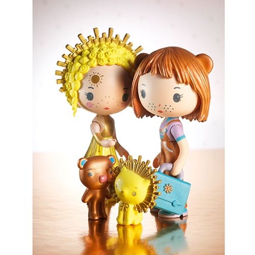 djeco tinyly draagbaar poppenhuis - sunny & mia | DJ06953 | 1