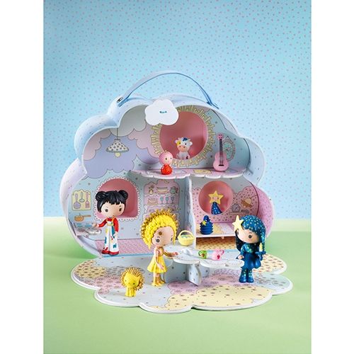 djeco tinyly draagbaar poppenhuis - sunny & mia | DJ06953 | 12