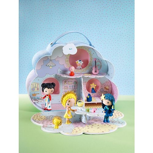 djeco tinyly draagbaar poppenhuis - sunny & mia | DJ06953 | 3