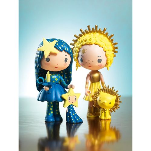 djeco tinyly draagbaar poppenhuis - sunny & mia | DJ06953 | 5