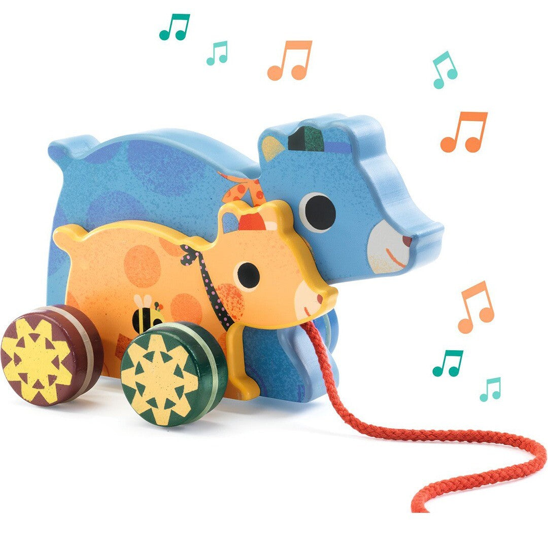 djeco trekfiguur met muziek gabi & sam | DJ06266  | 1