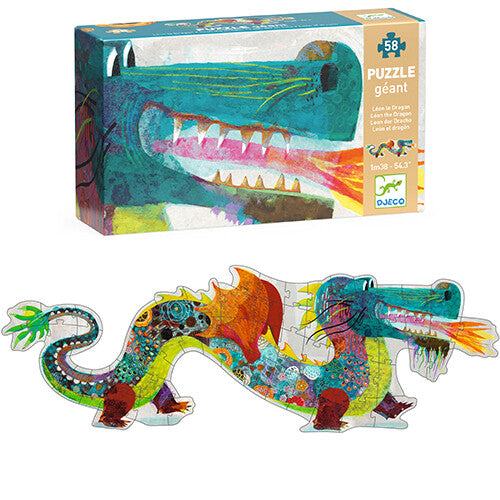 djeco vloerpuzzel leon de draak (58st) | DJ07170 | 0