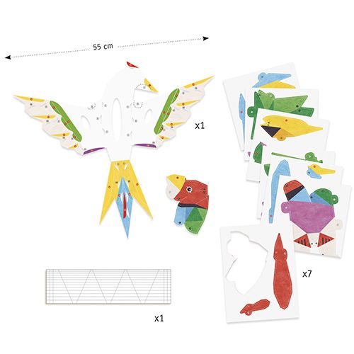djeco vouwset 3D poster - paradijsvogel | DJ09448 | 4