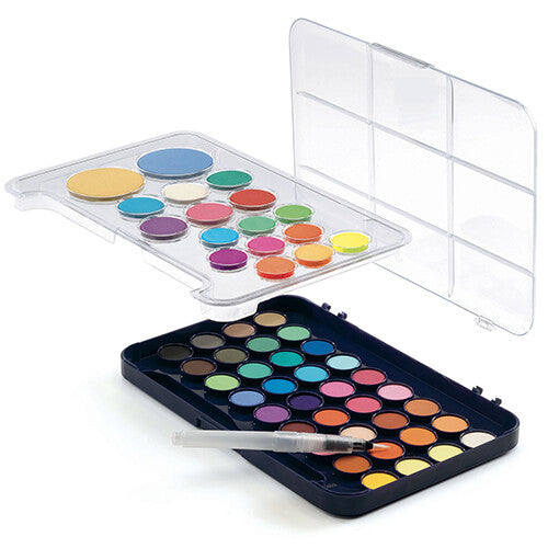djeco waterverf met waterkwast - 50 kleuren | DJ09784 | 1