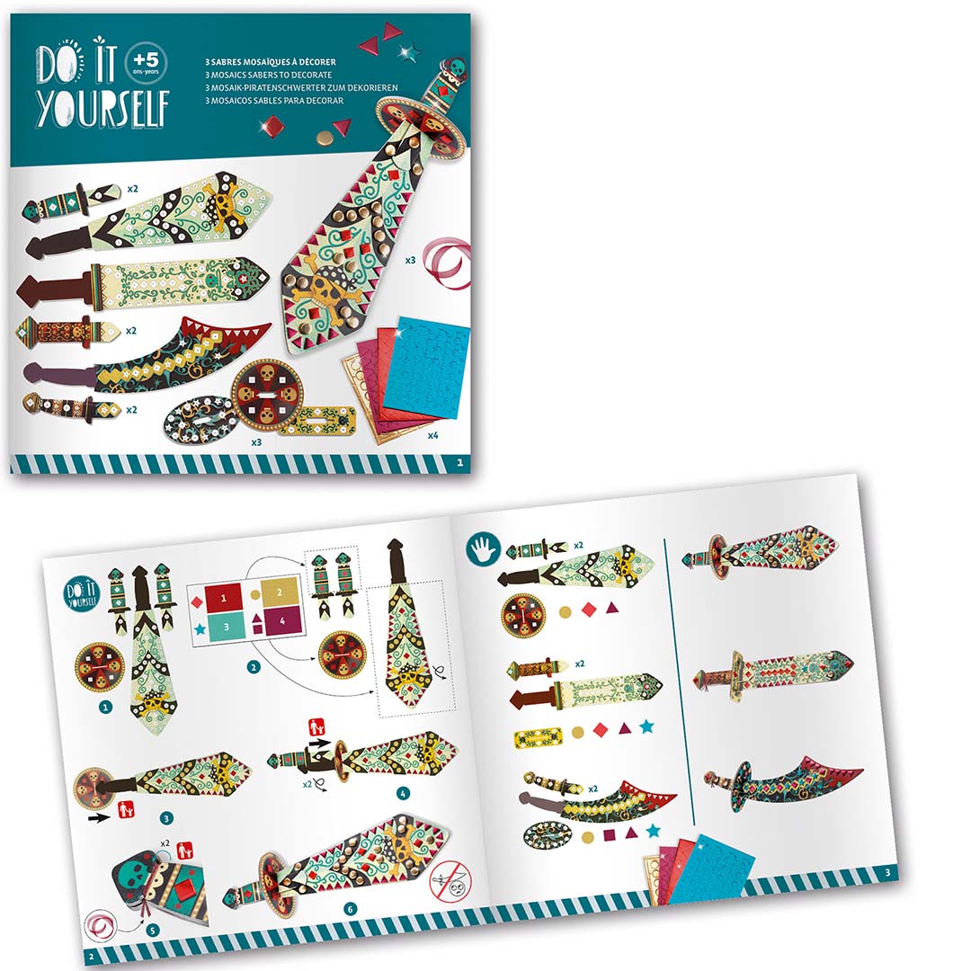 djeco kit créatif DIY épées de pirates