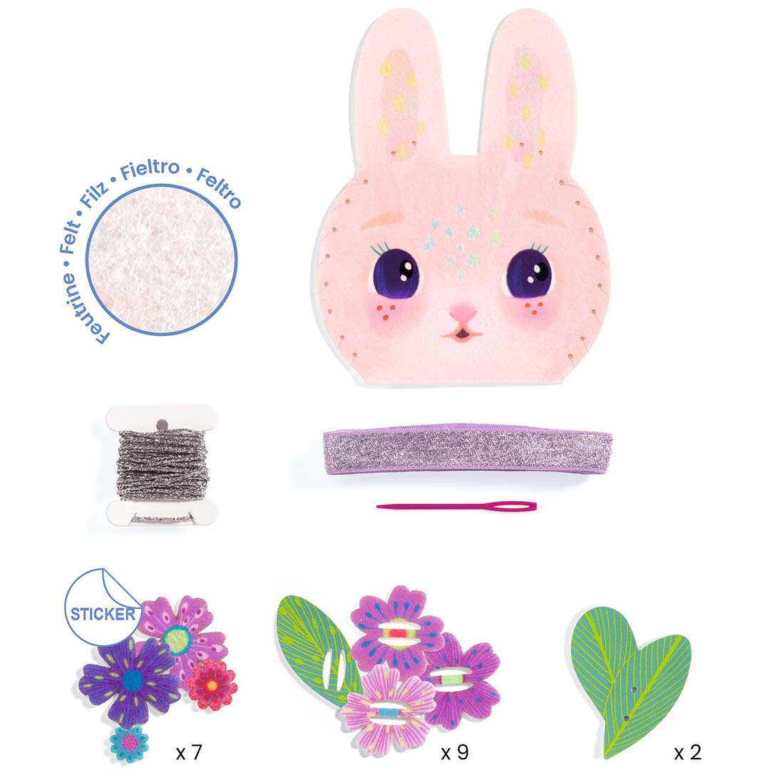 djeco knutselset tas - miss bunny | DJ07998 | 2