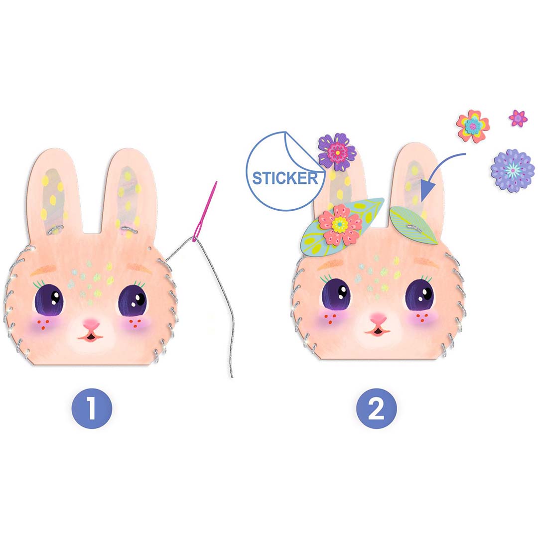 djeco knutselset tas - miss bunny | DJ07998 | 3
