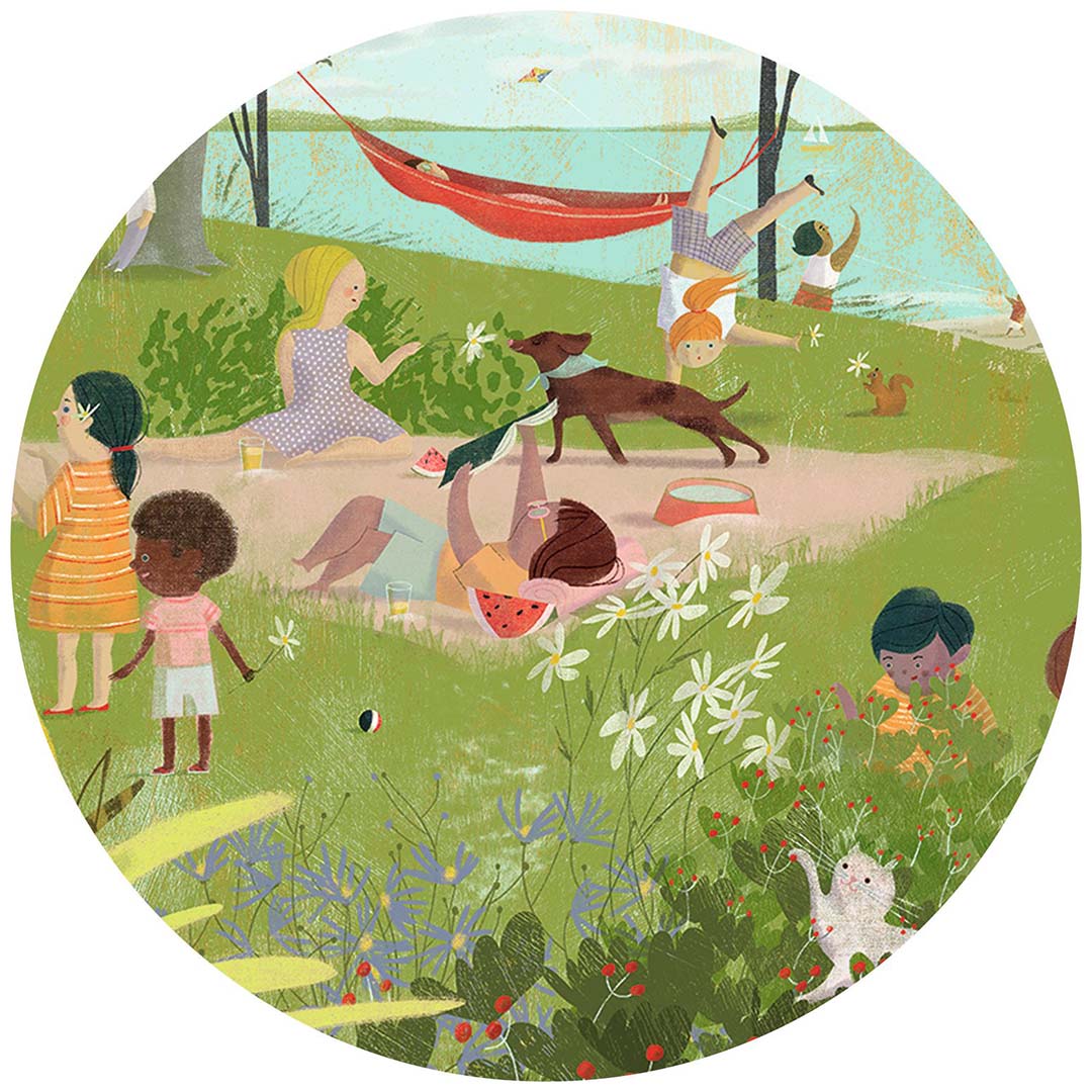 djeco puzzel a summer's day - 350st | DJ07689 | 3